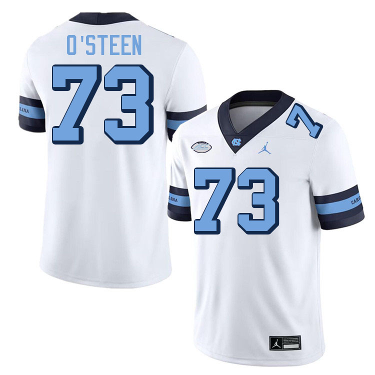 #73 Will O'Steen North Carolina Tar Heels College Football Jersey Stitched-Retro White